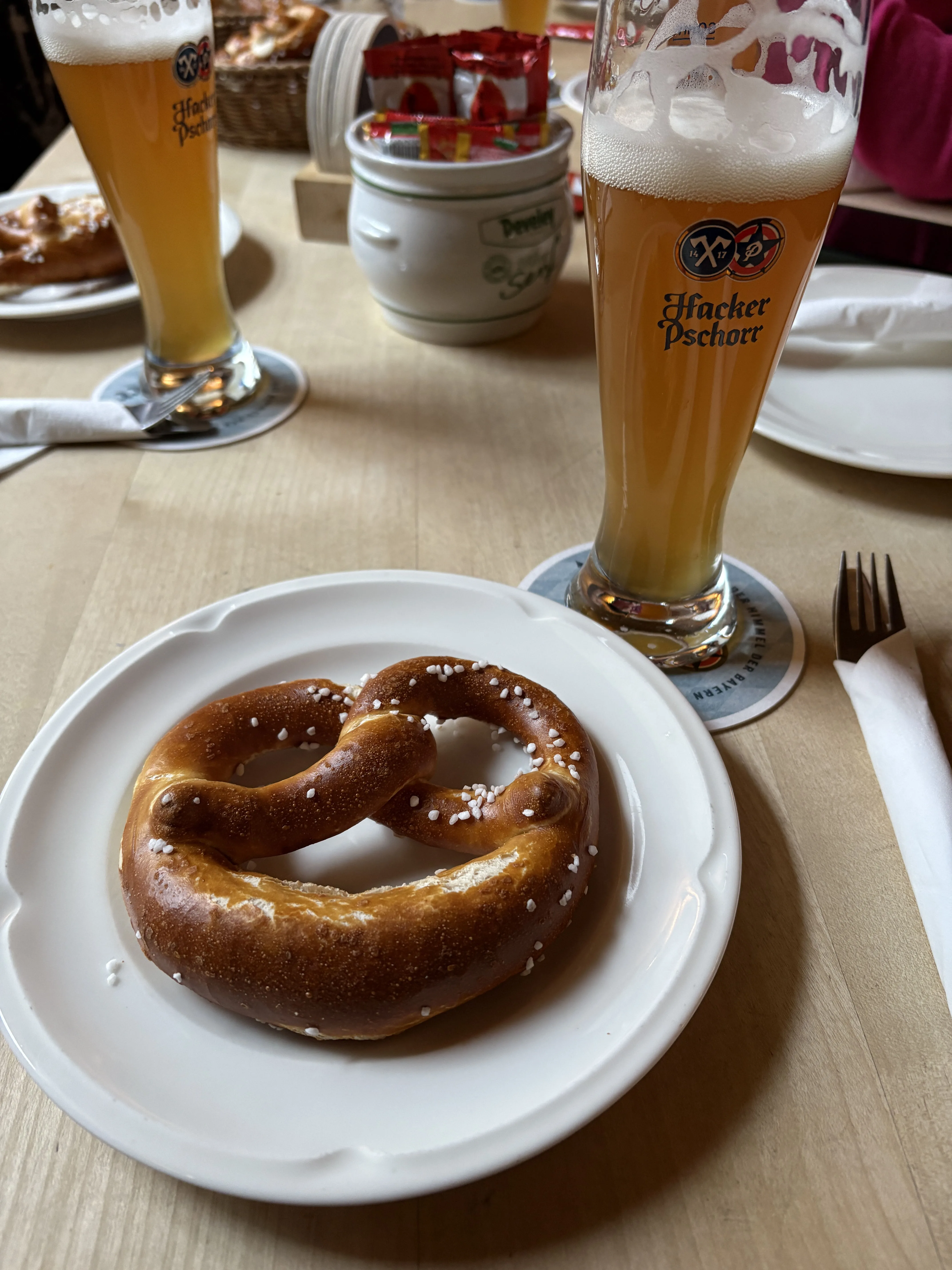 pretzel and beer