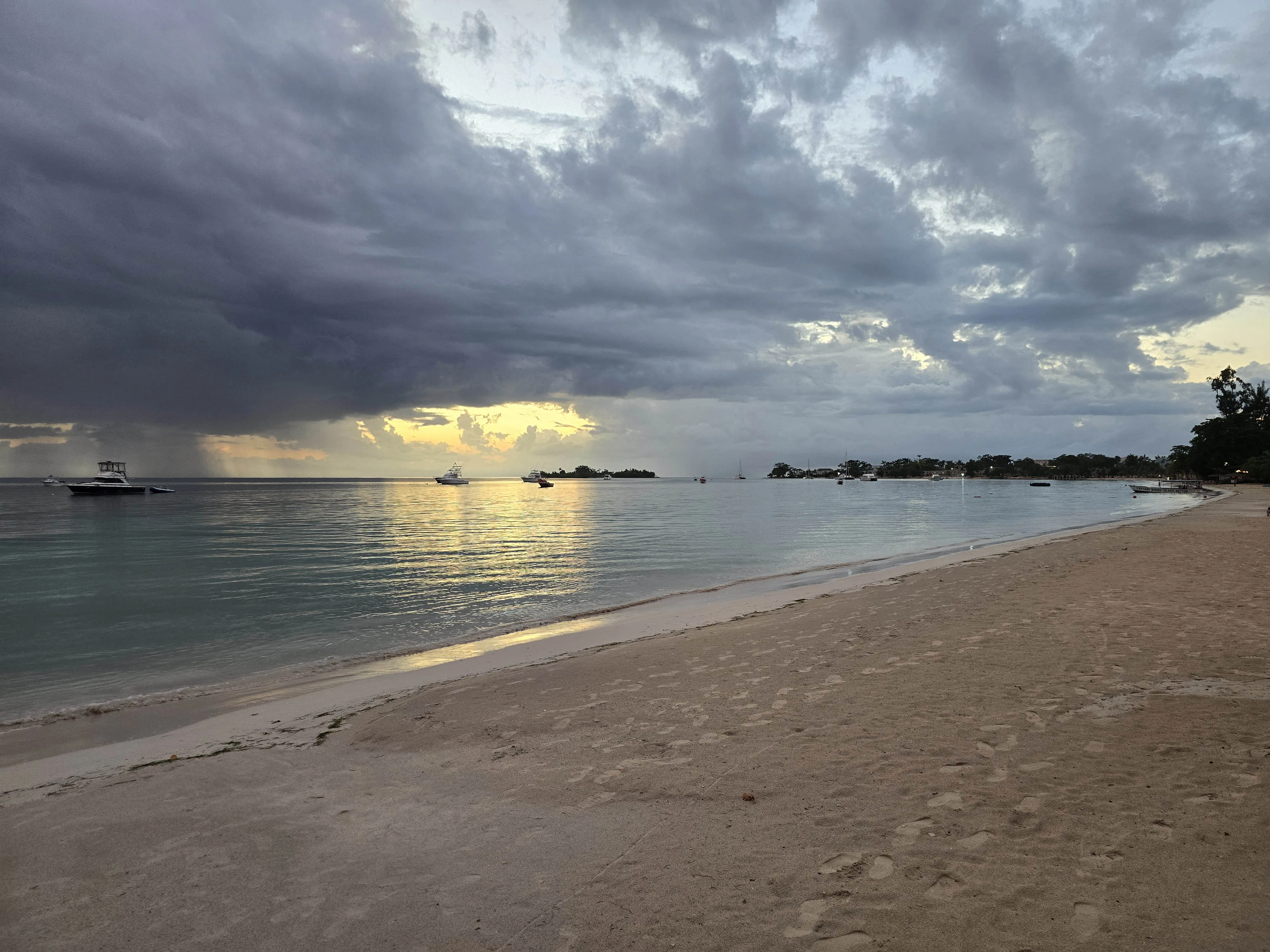 7 Mile Beach Negril after a storm