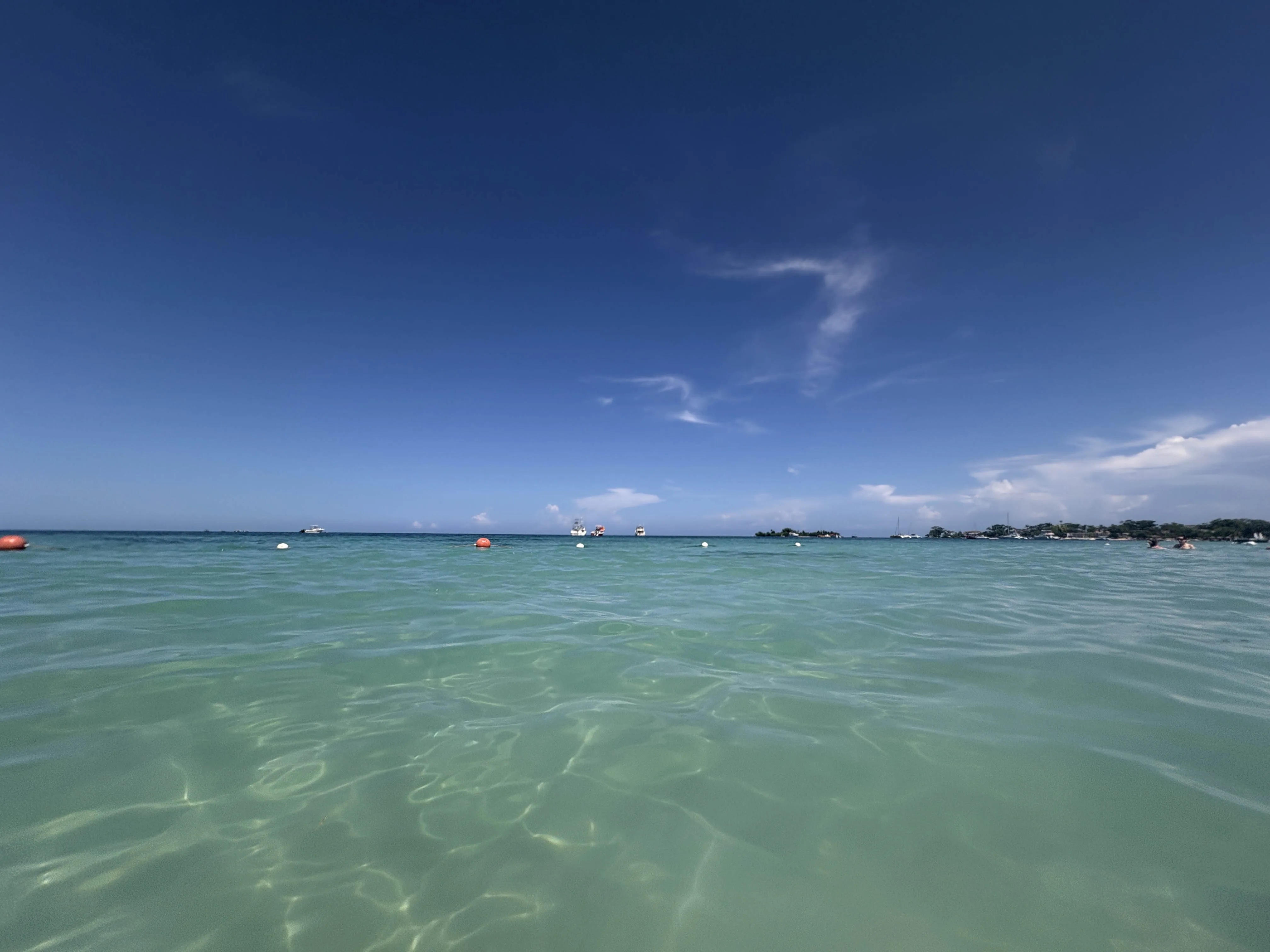 Swimming at the 7 Mile Beach Negril
