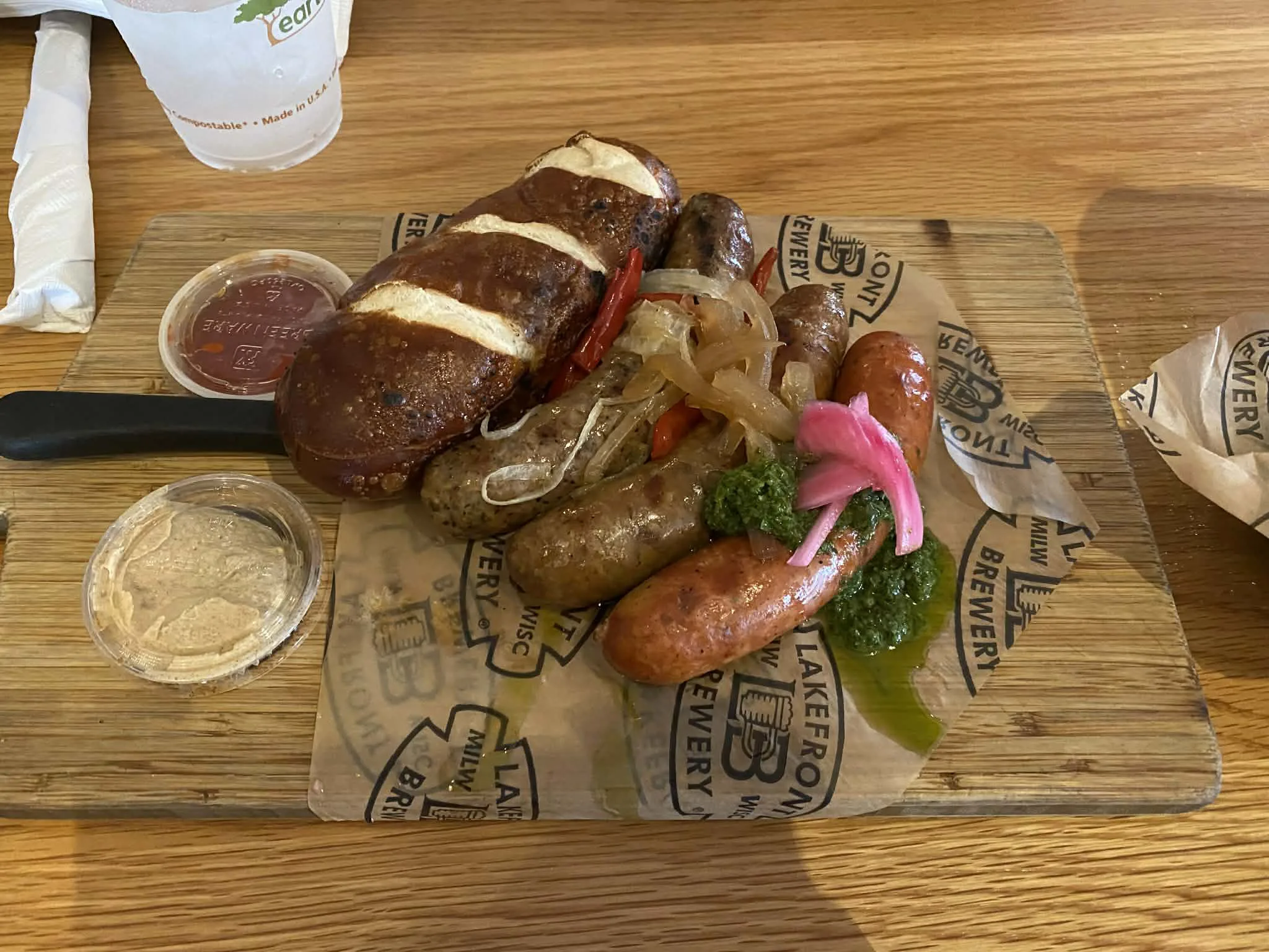 Lakefront Brewery Wurst Platter
