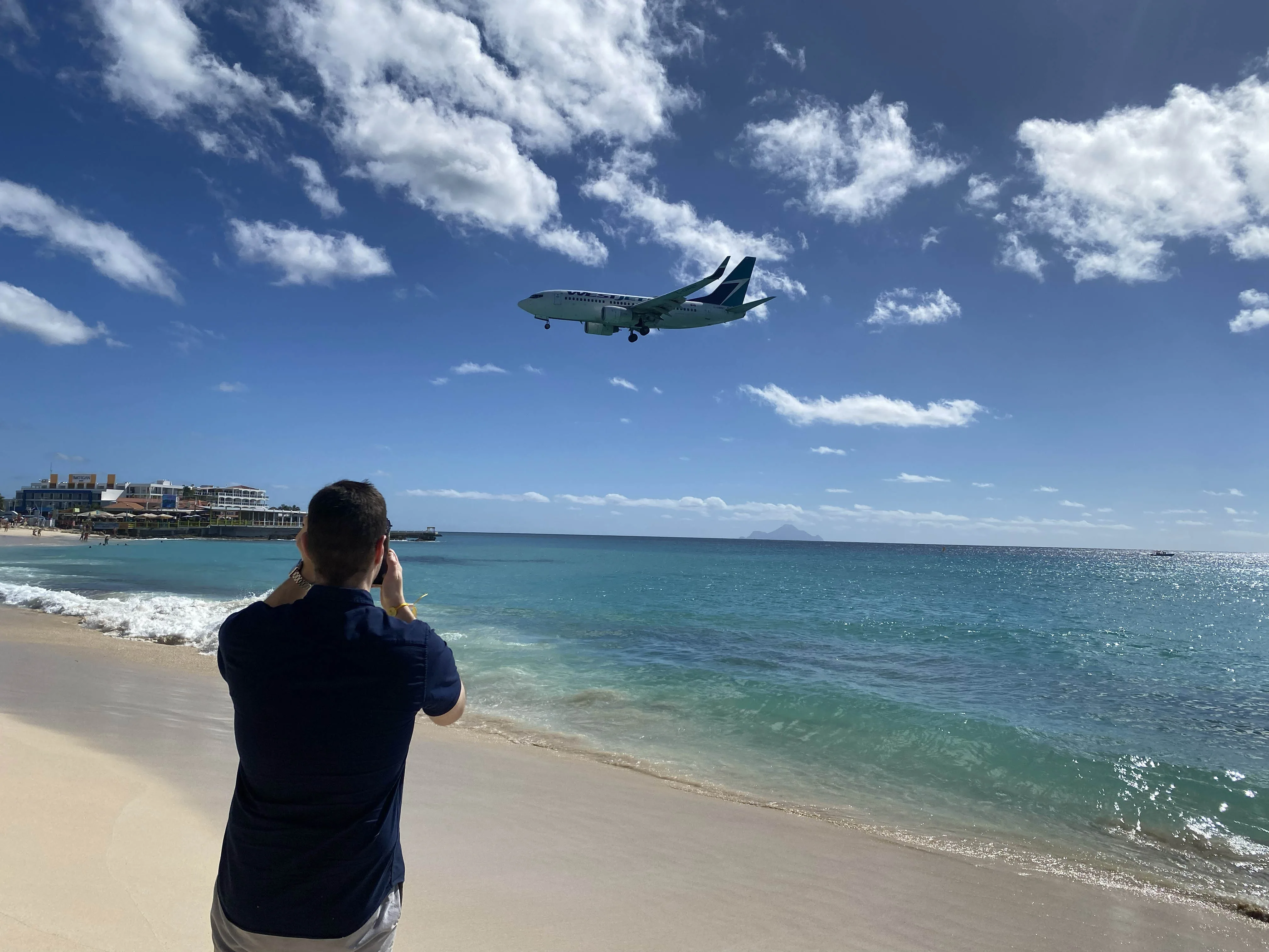 Plane Spotting at Maho Beach