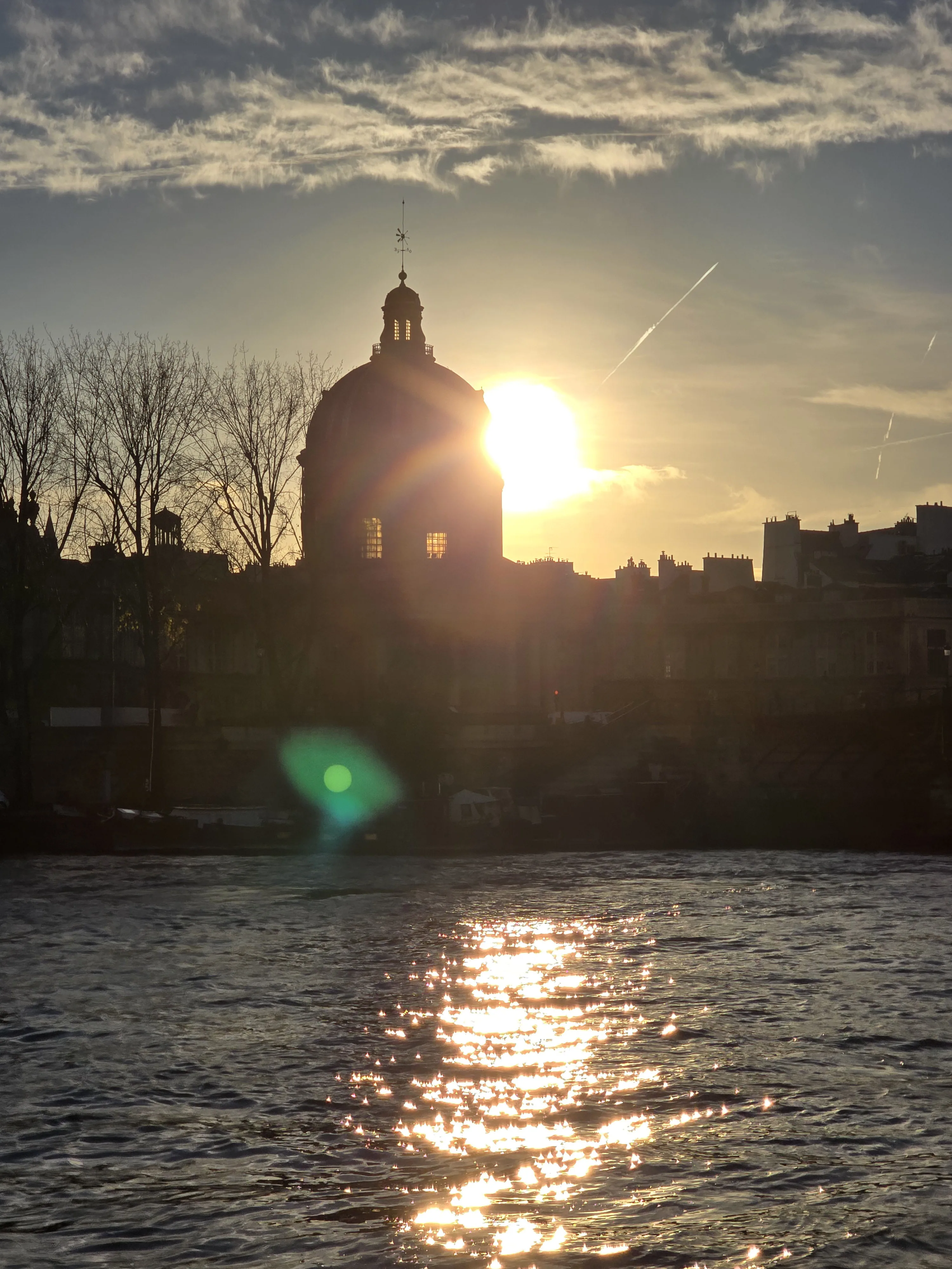 Paris City at sunset